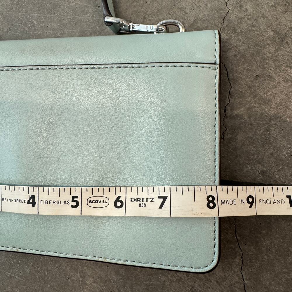 Michael Kors Mint Green Blue Sloan Crossbody Purse Bag Mini - Picture 5 of 6